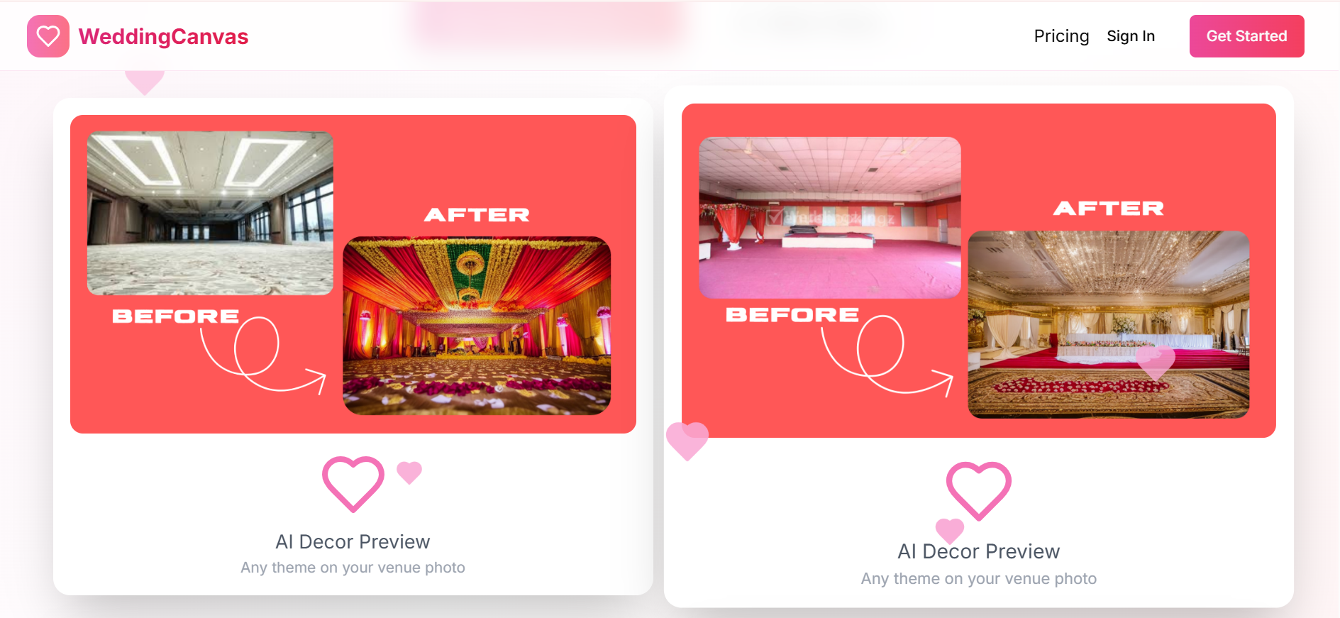 Media WeddingCanvas - AI trang trí mockup cho địa điểm 3