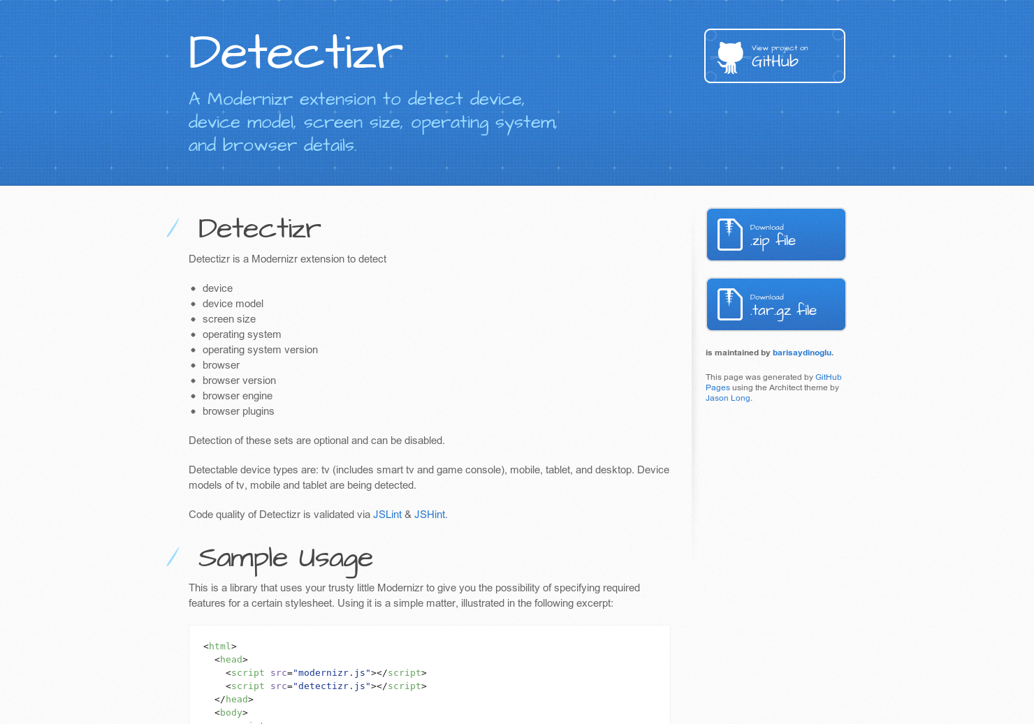 Detectizr gallery image