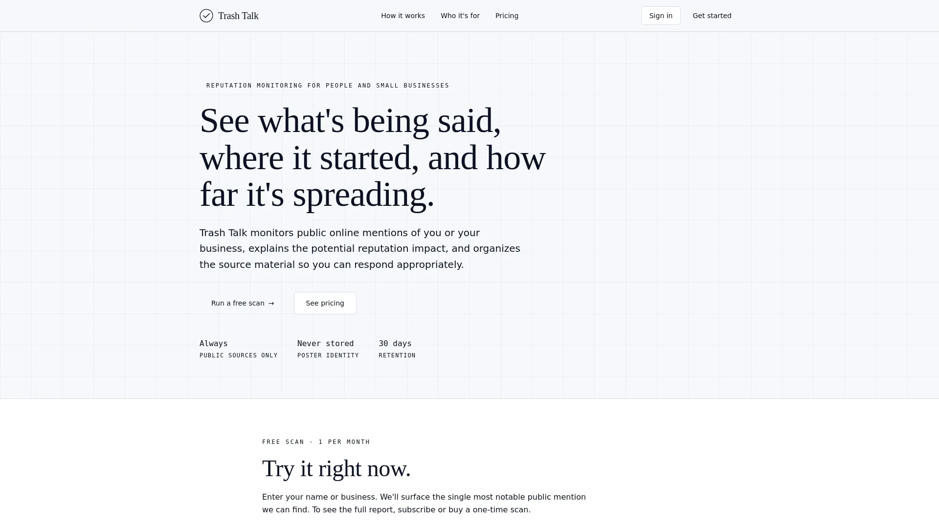 Trash Talk — Reputation management gallery image