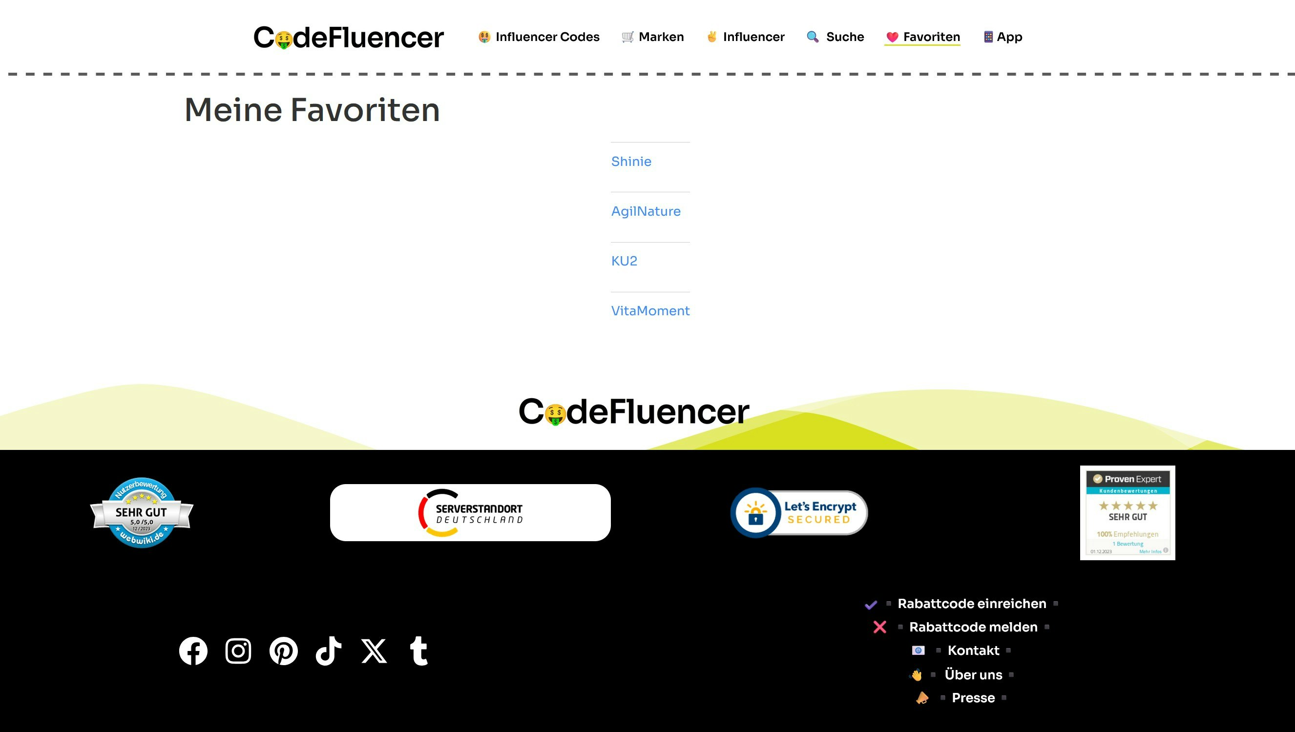 CodeFluencer - Influencer Rabattcodes gallery image