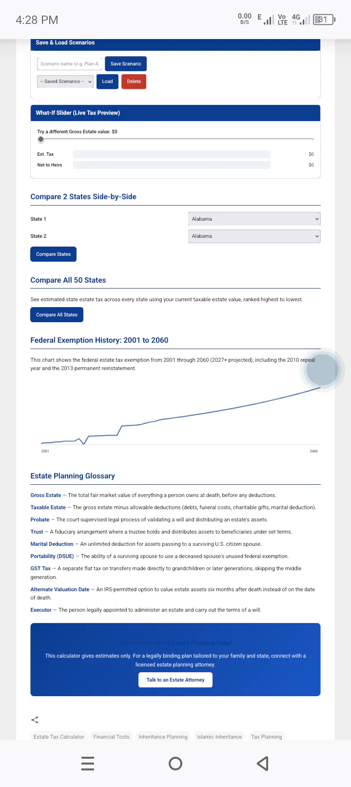 Estate Tax & Inheritance Calculator gallery image