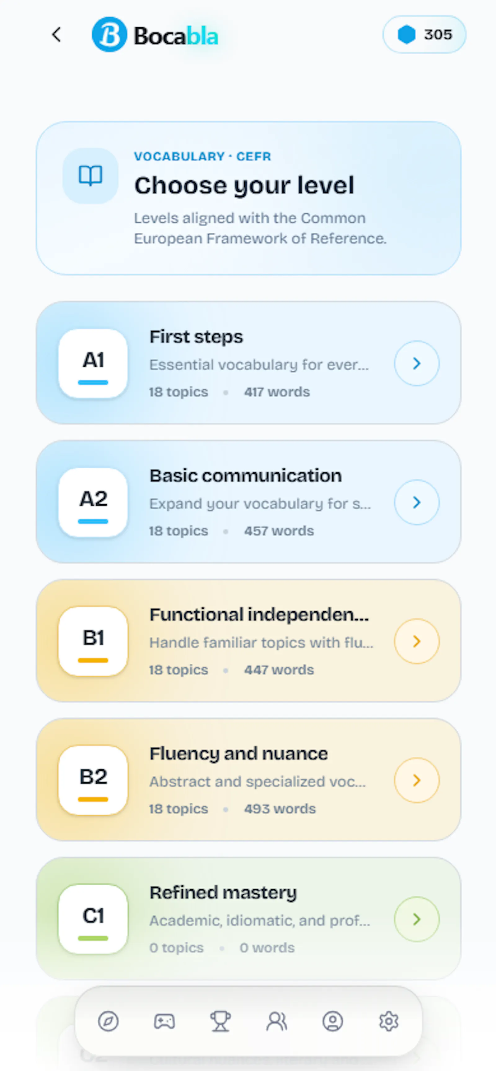 Bocabla: Master Spanish screenshot 1