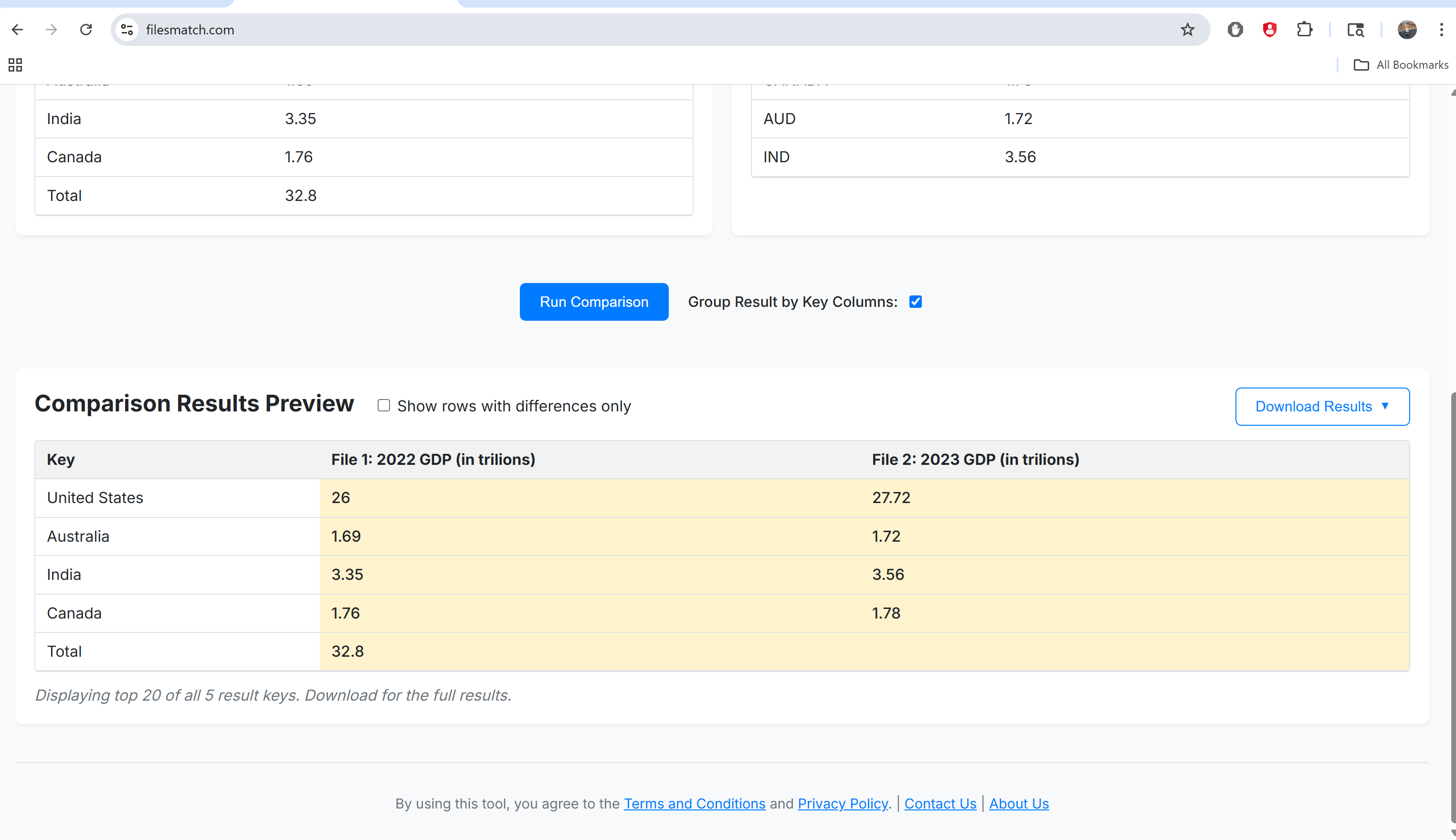 Files Matching and Comparison Tool gallery image