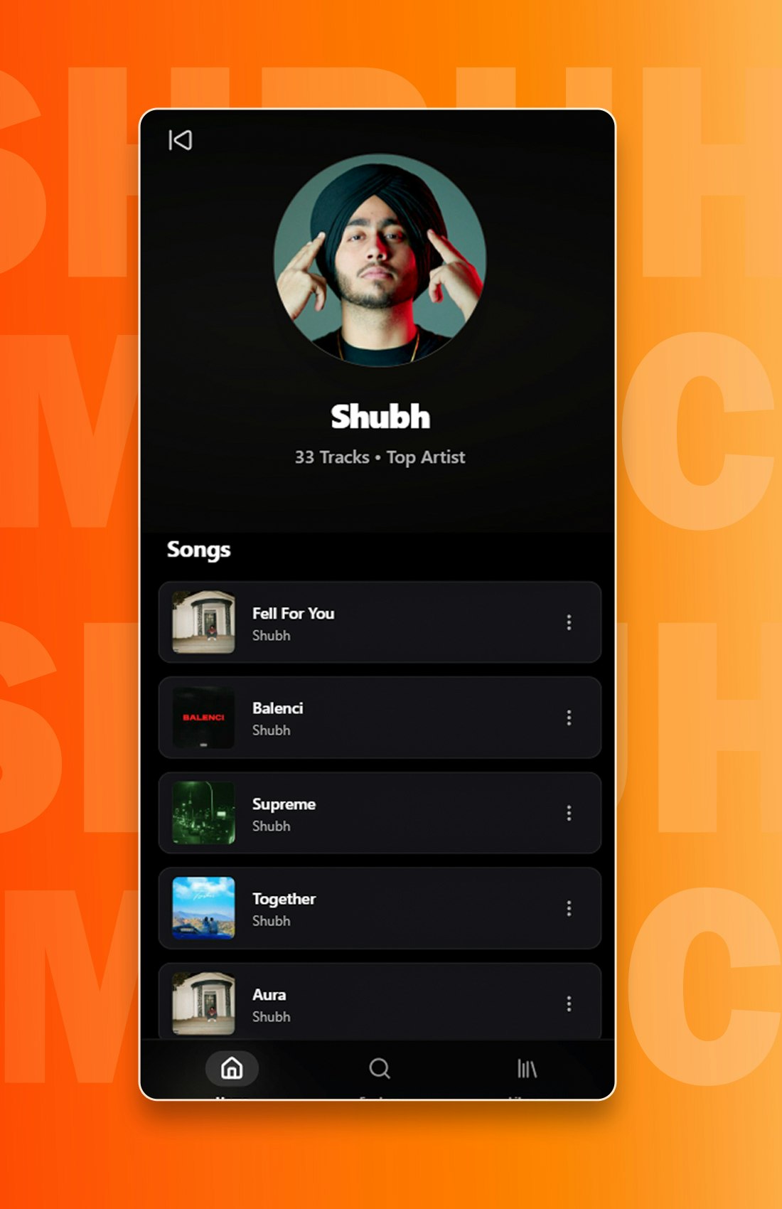 Shruhh Music - Screenshot 3 showing product features and functionality