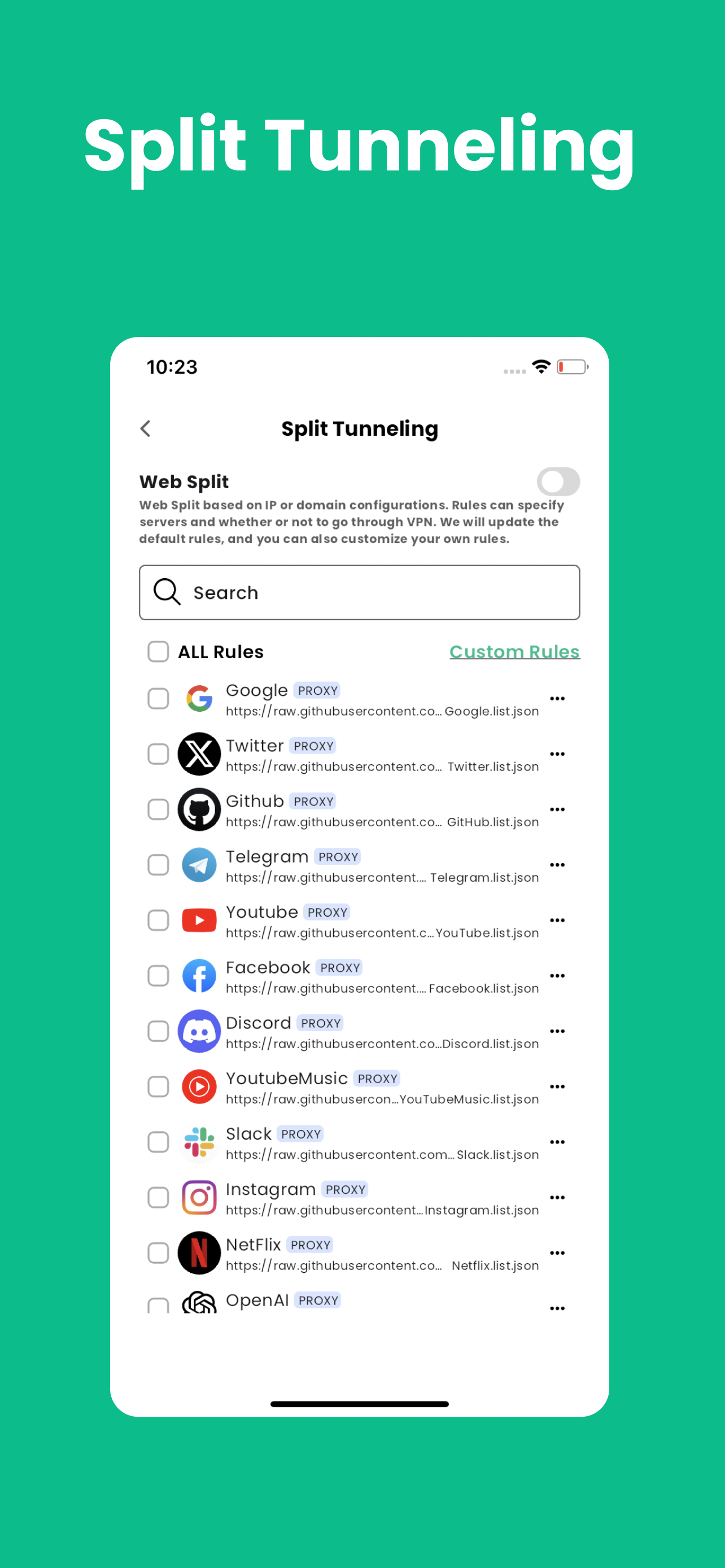 Média Acevpn - Prise en charge du routage par application et aucun journal 2