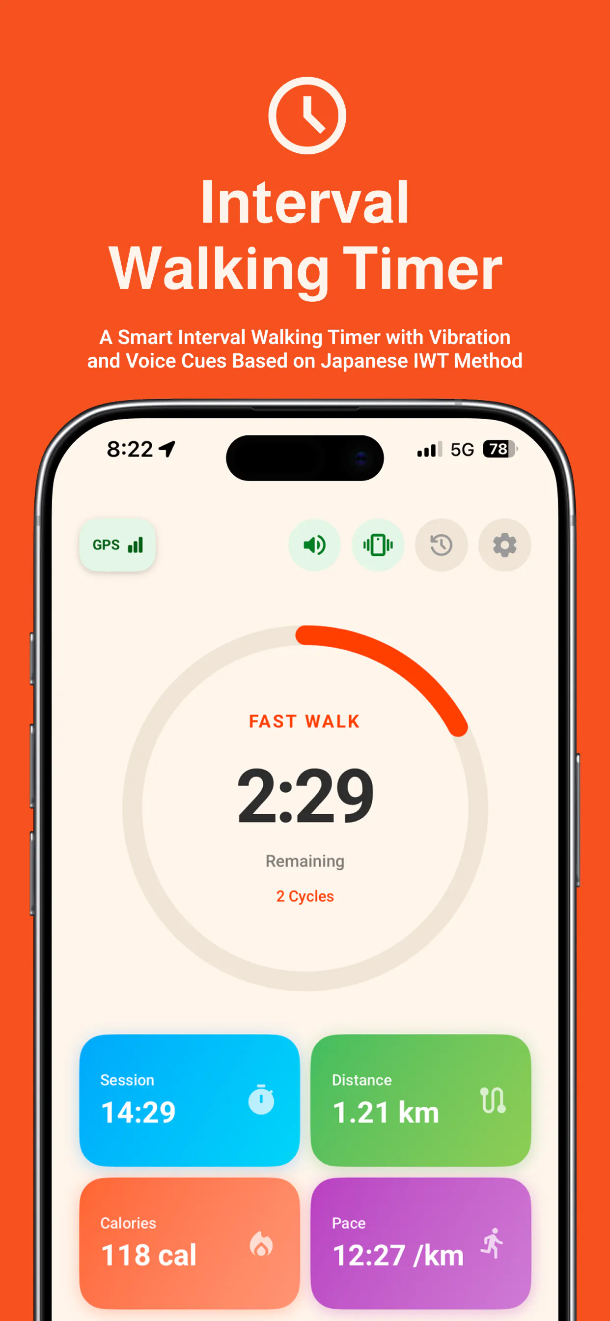 Aruki — Japanese Interval Walking Coach gallery image
