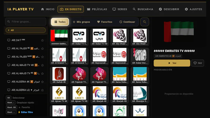IA Player TV Gold screenshot 1