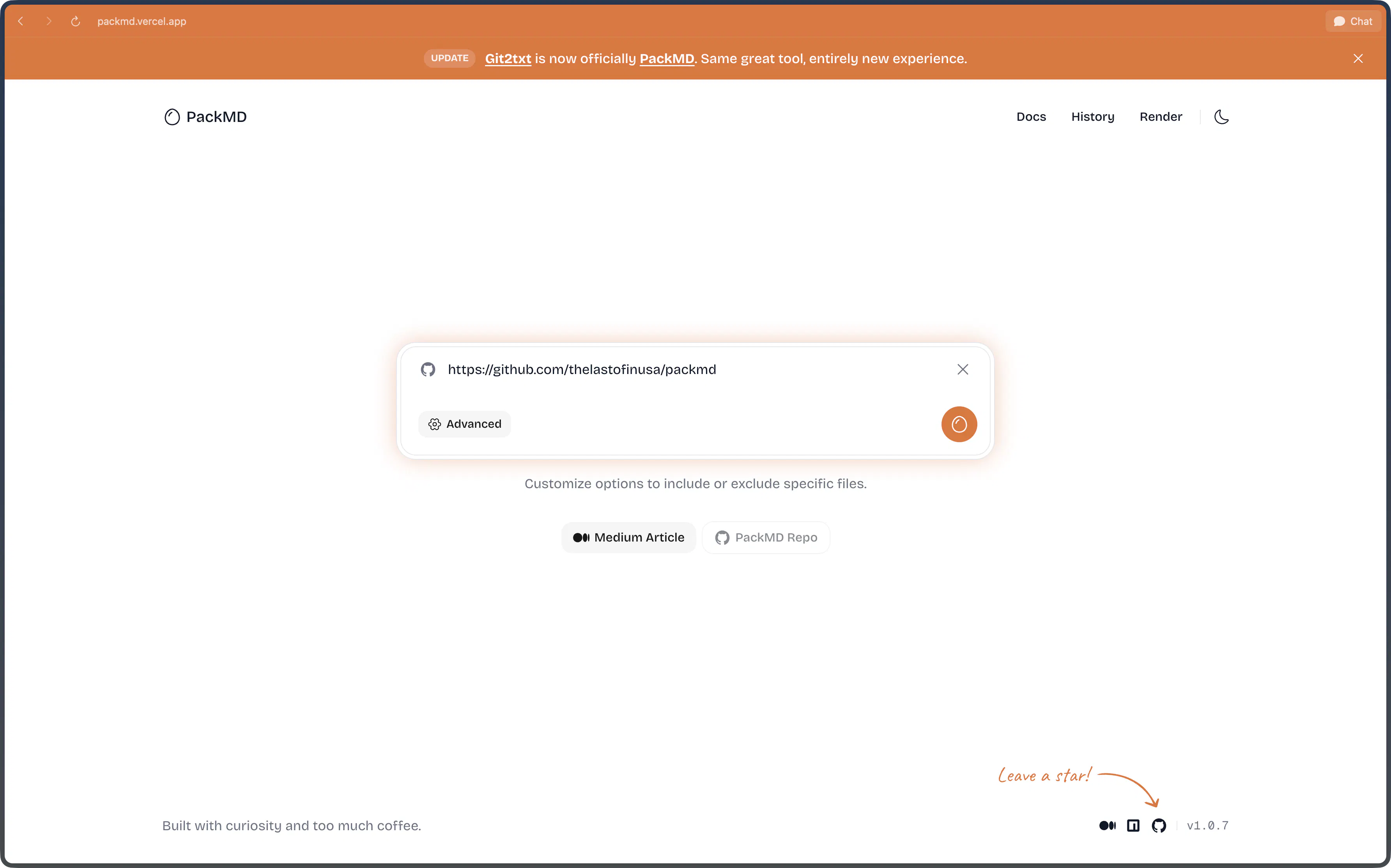 PackMD gallery image
