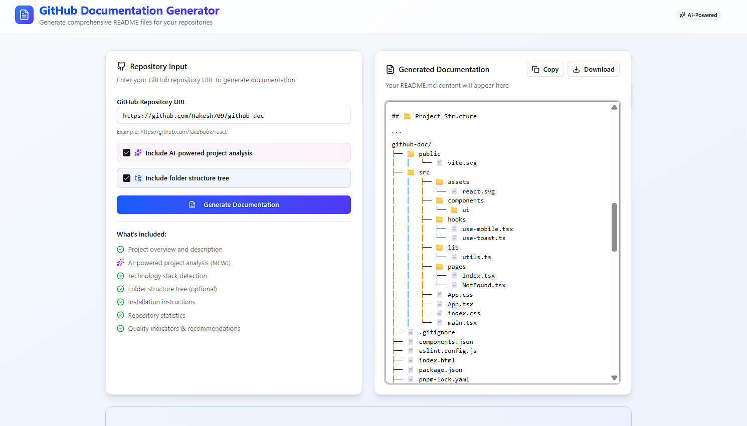 Github Readme Gen gallery image