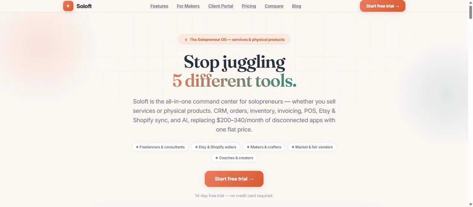 Soloft — The Solopreneur OS gallery image