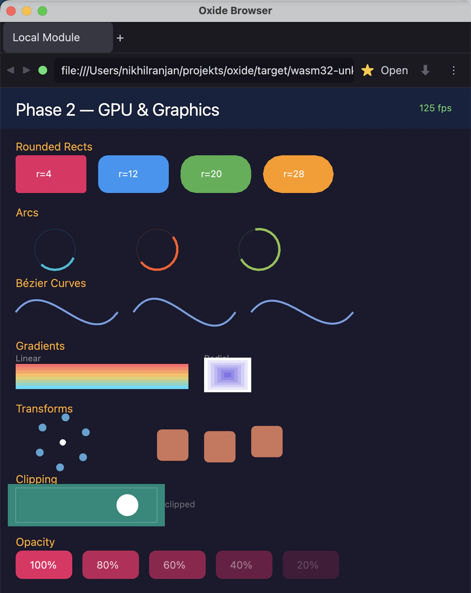 Oxide Browser screenshot 2