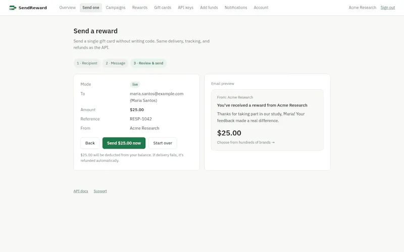 SendReward.com screenshot 8