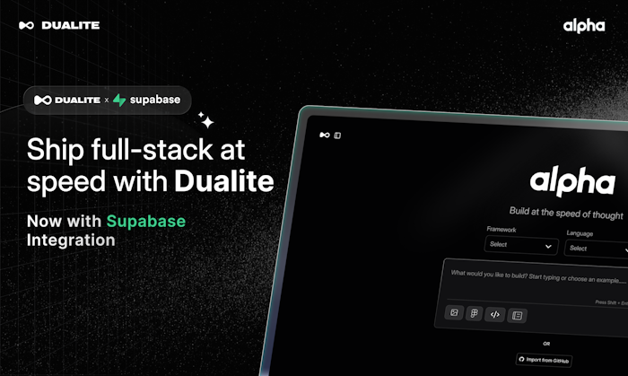 Dualite x Supabase产品图