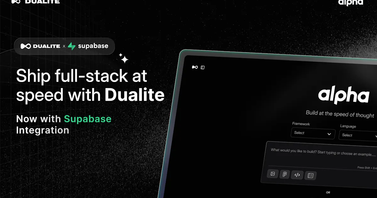 Dualite x Supabase