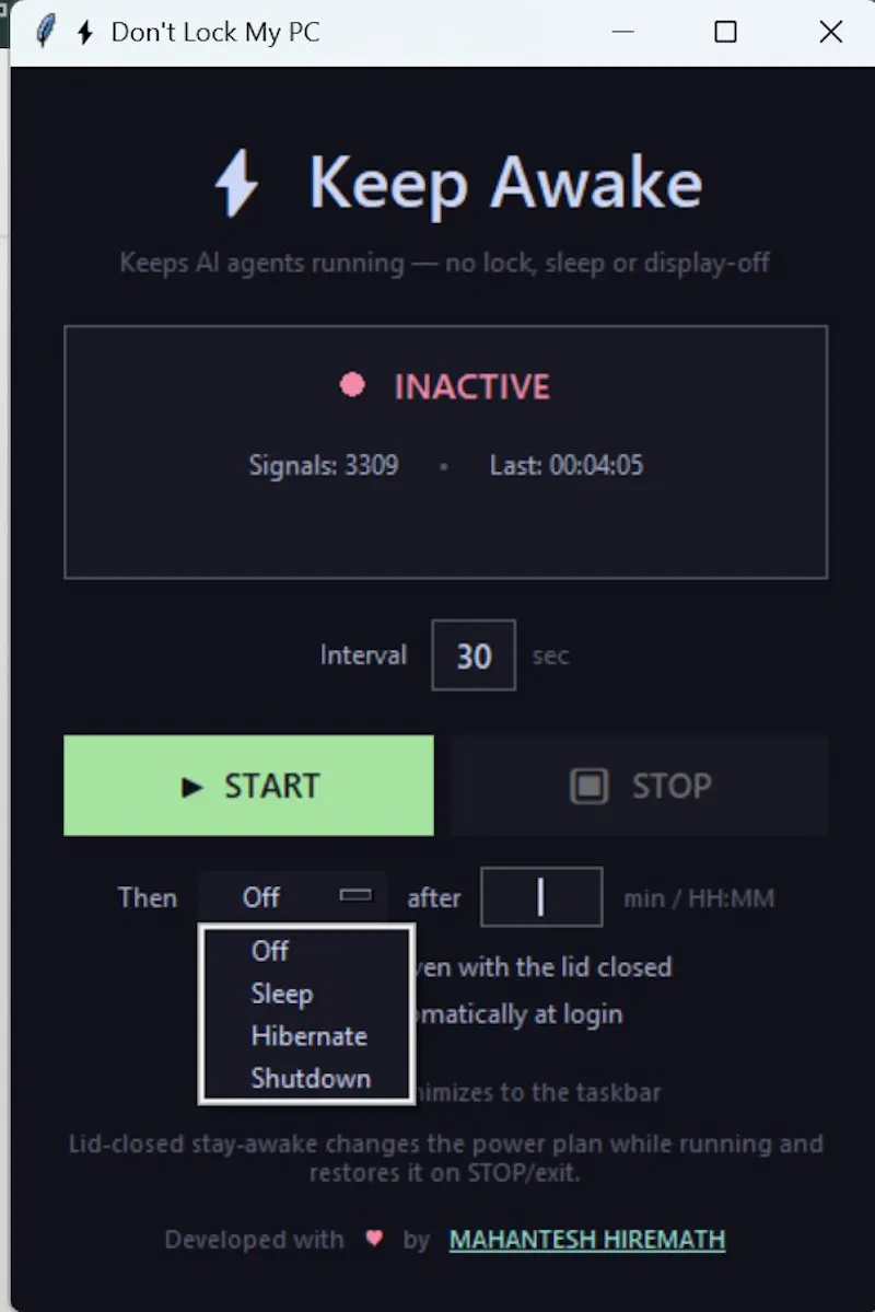 Don't Lock My PC screenshot 3