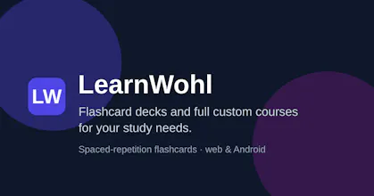 LearnWohl — decks and custom courses gallery image
