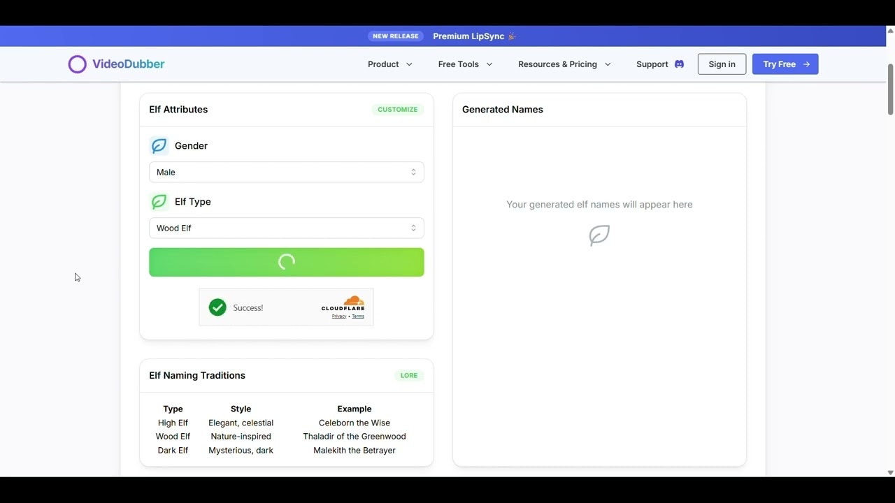 Elf Name Generator gallery image