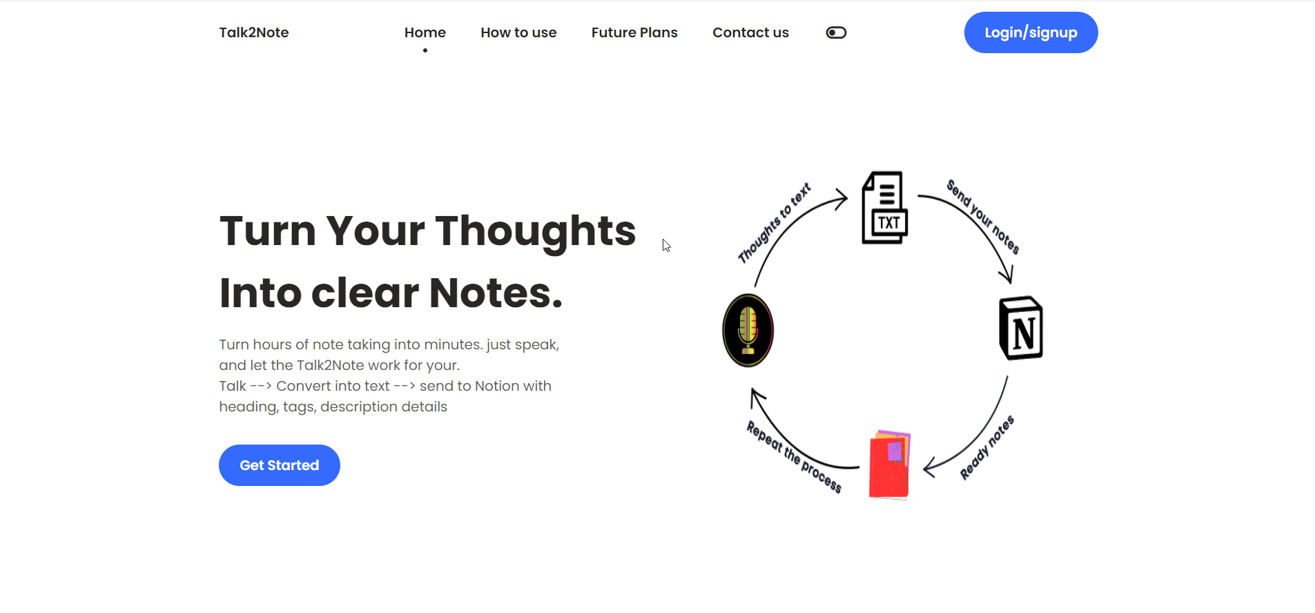 Talk2note - Verander uw gedachten in duidelijke notities en stuur naar Notion. media 3