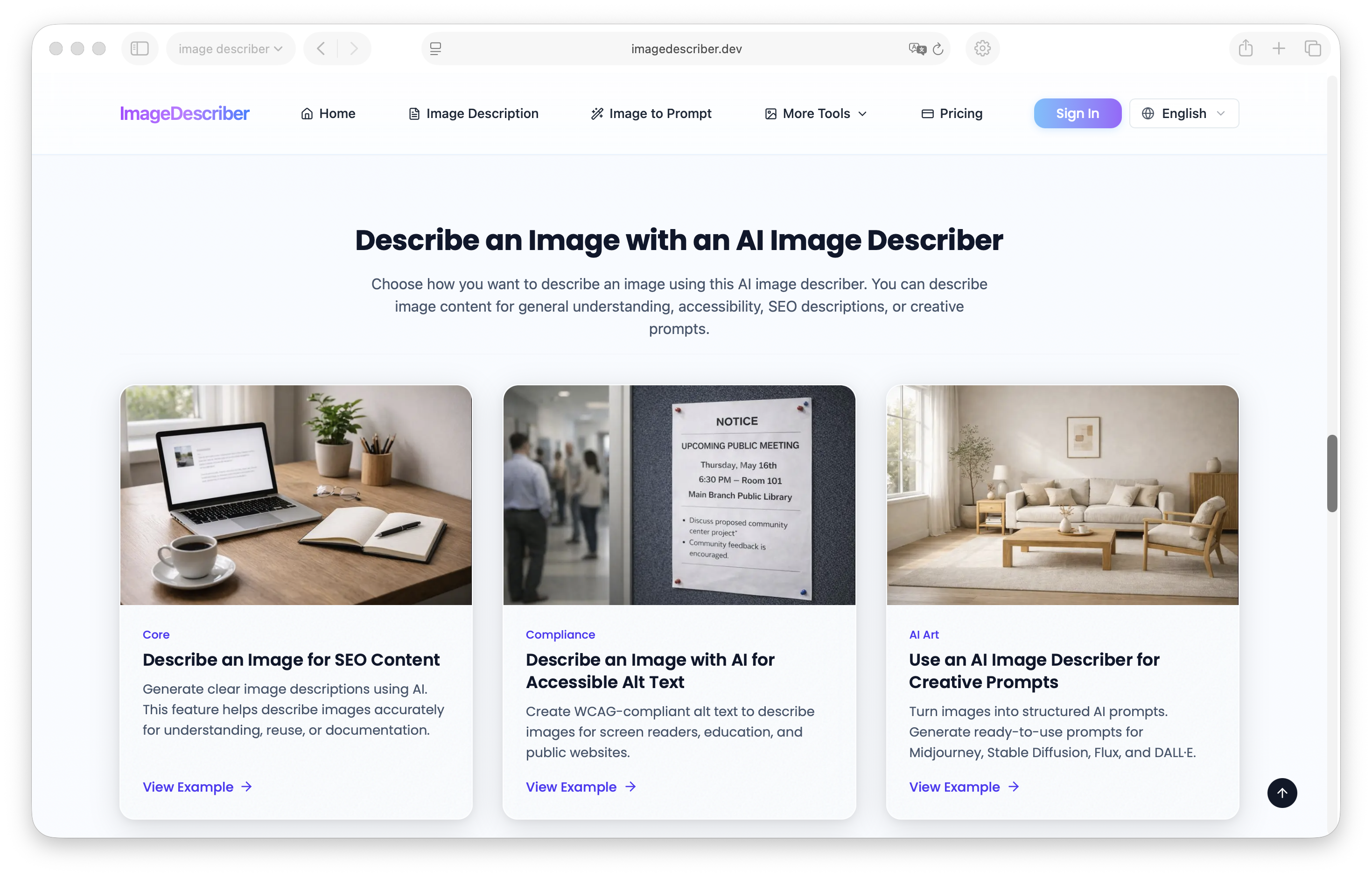 Image Describer gallery image