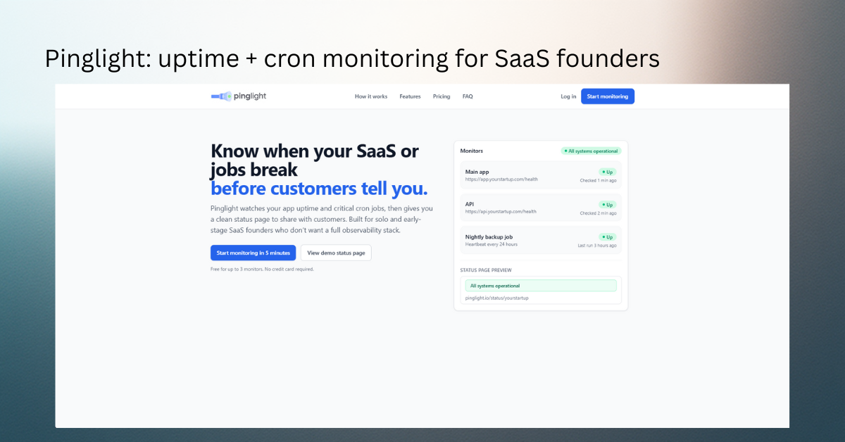 Pinglight.io gallery image