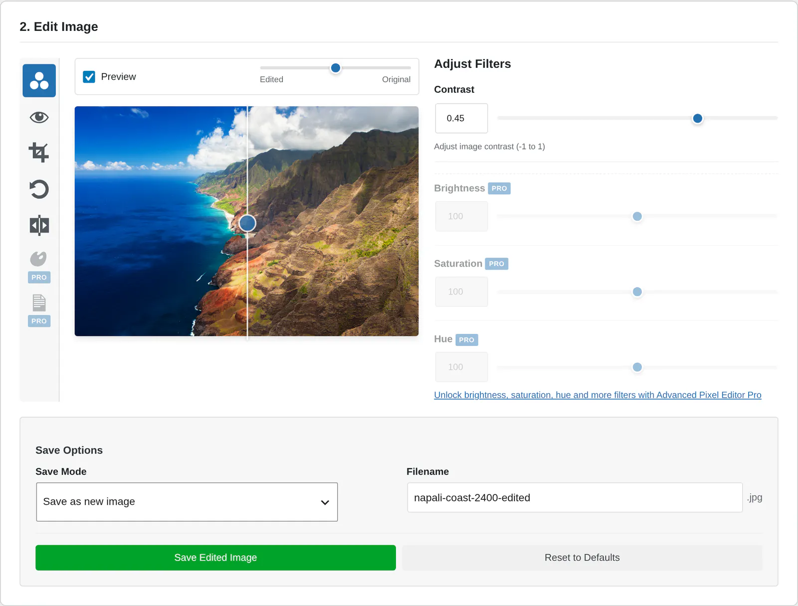 Advanced Pixel Editor for WordPress gallery image