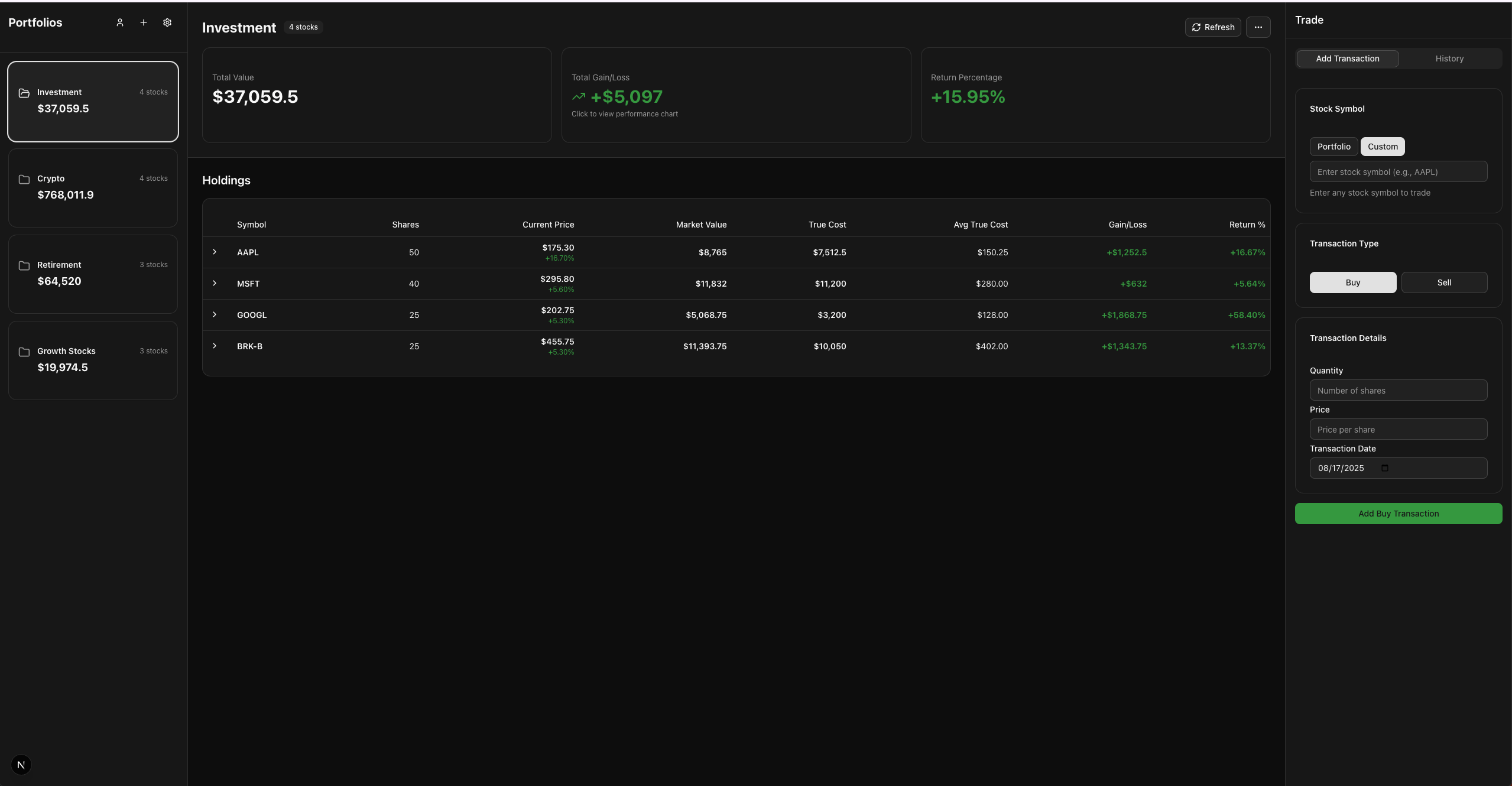 Littlefortune Stock Tracker media 1