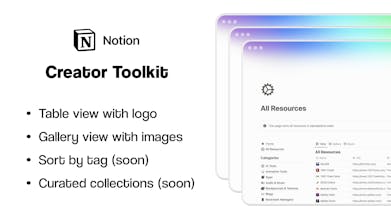 Creator Toolkit in Notion gallery image