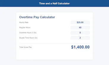 Time and a Half Calculator gallery image