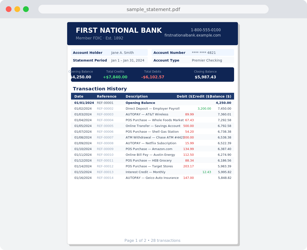 Bank Statement Converter gallery image