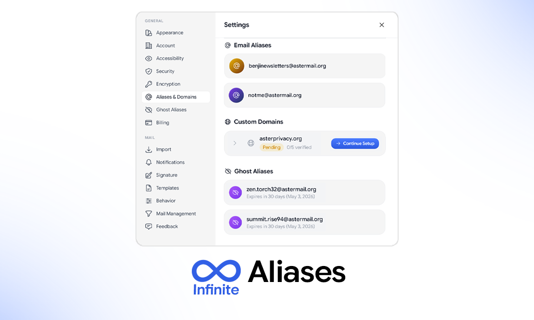 Aster Mail gallery image