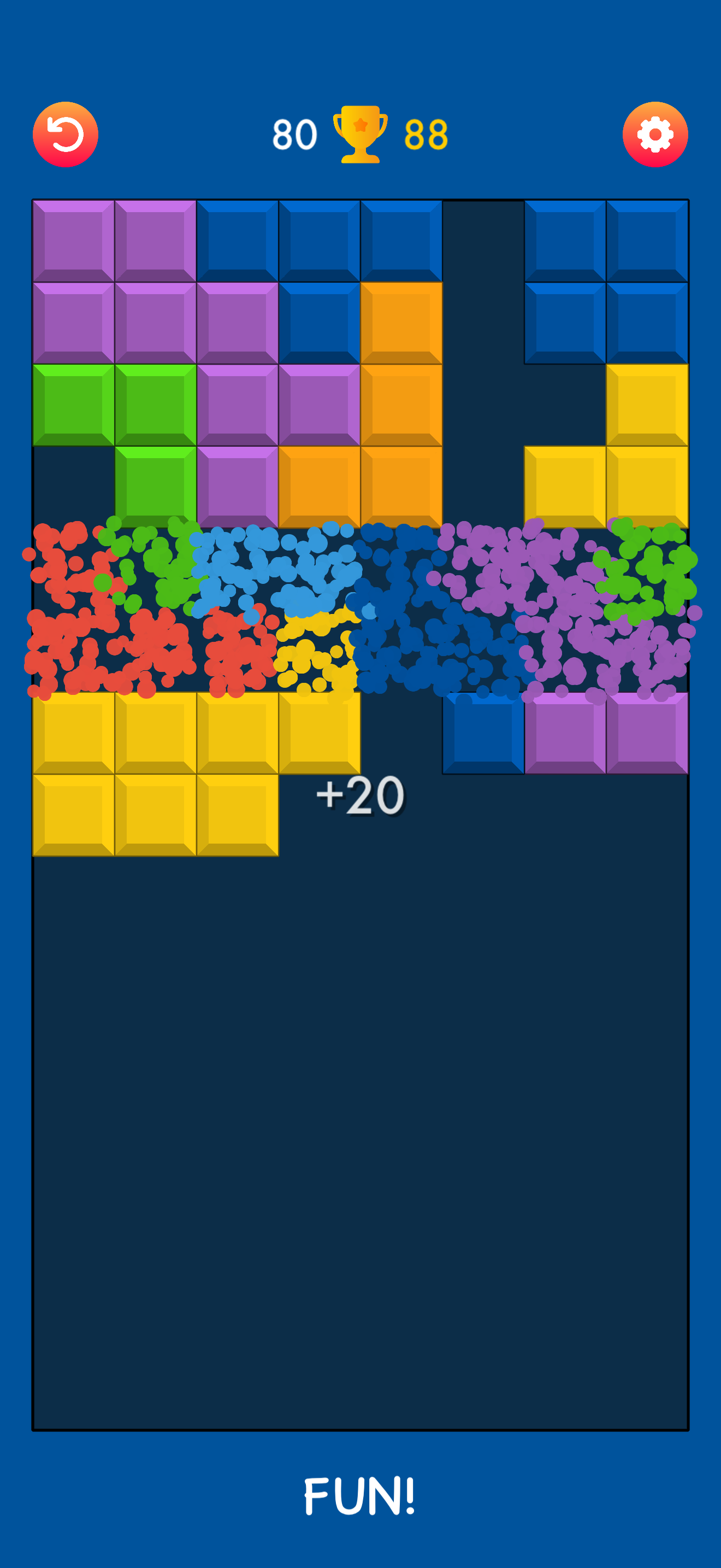 وسائط البلاط - تحطيم البلاط - لعبة Tetris فريدة من نوعها مع اللعب المضاد للجاذبية 3