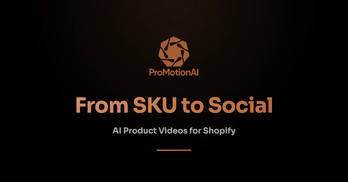 ProMotionAI: From SKU to Social product banner