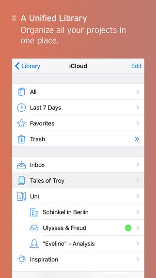 Ulysses for iPhone gallery image