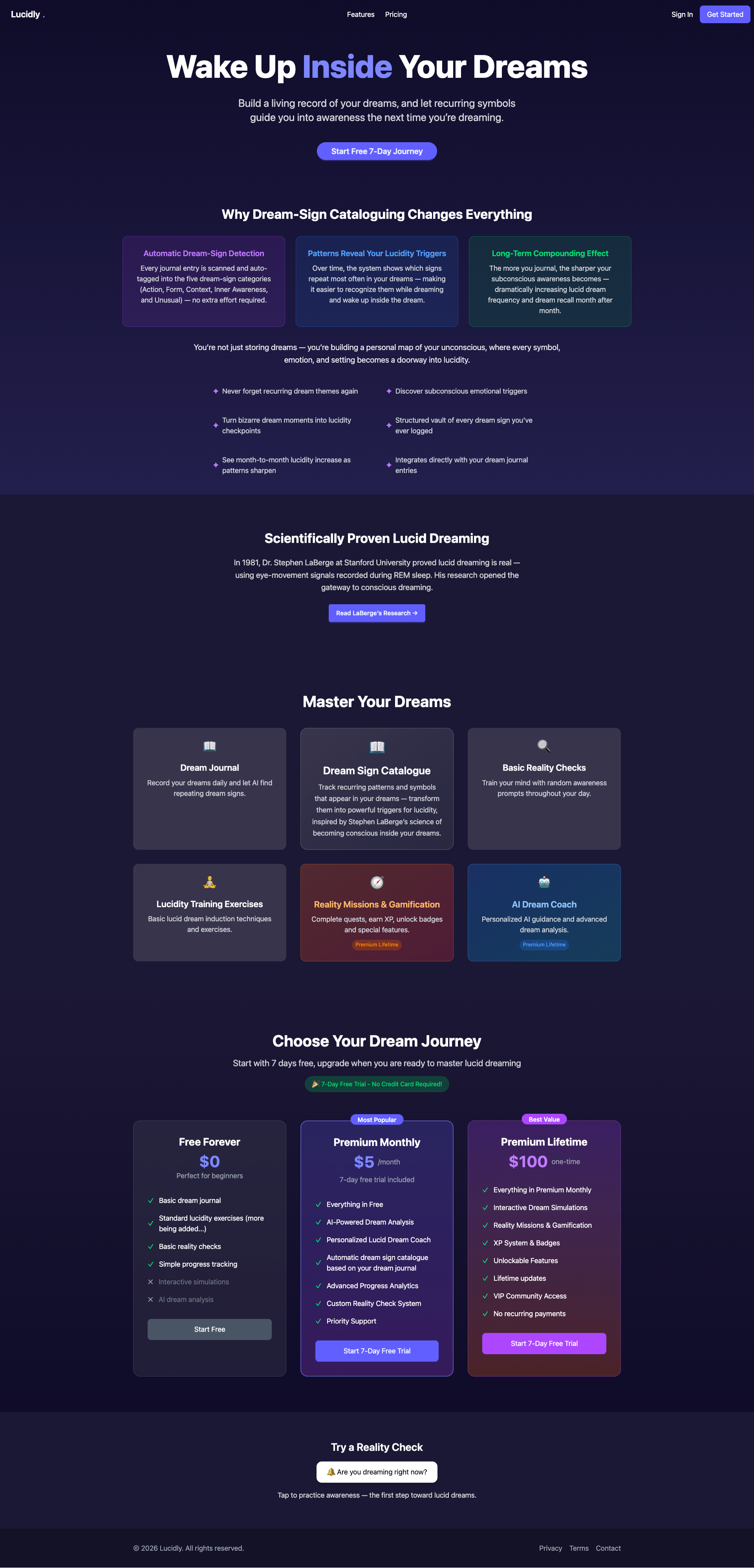 Lucidly - Main product screenshot demonstrating key features and user interface
