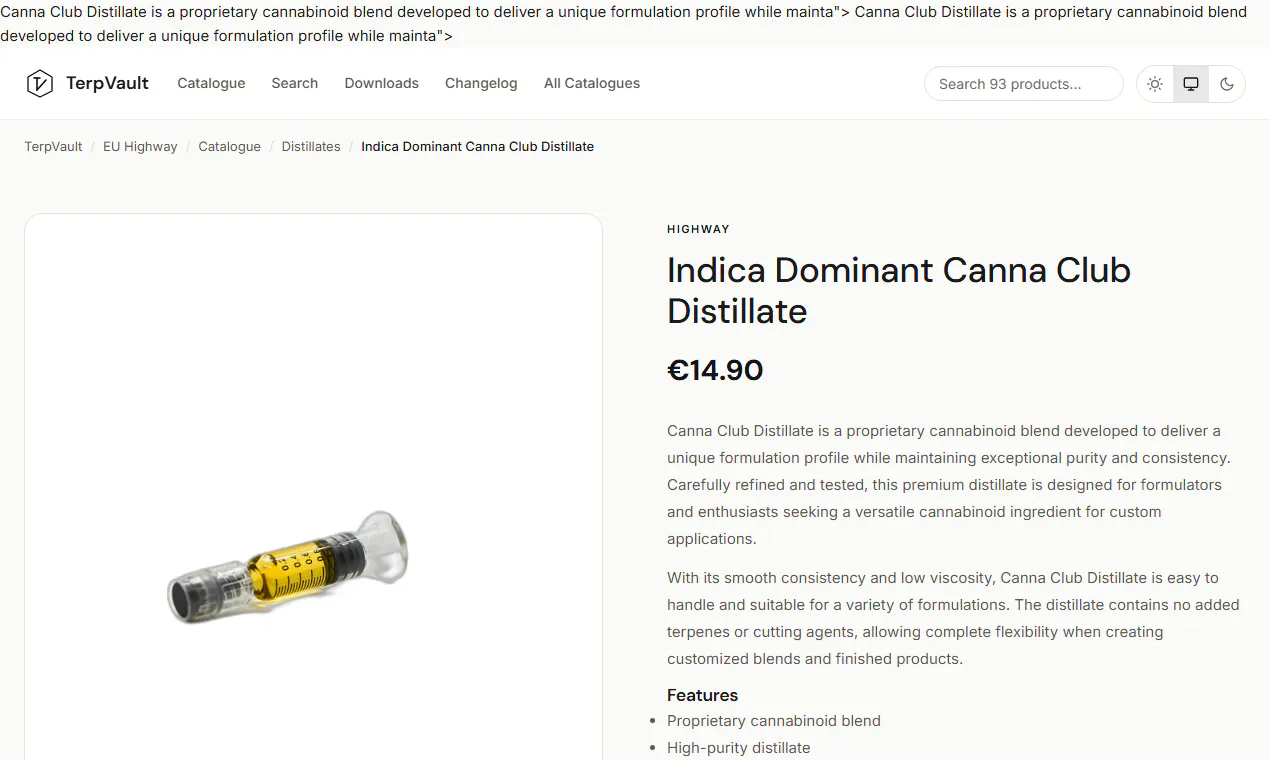 Terpene Supplier Catalogues — TerpVault gallery image