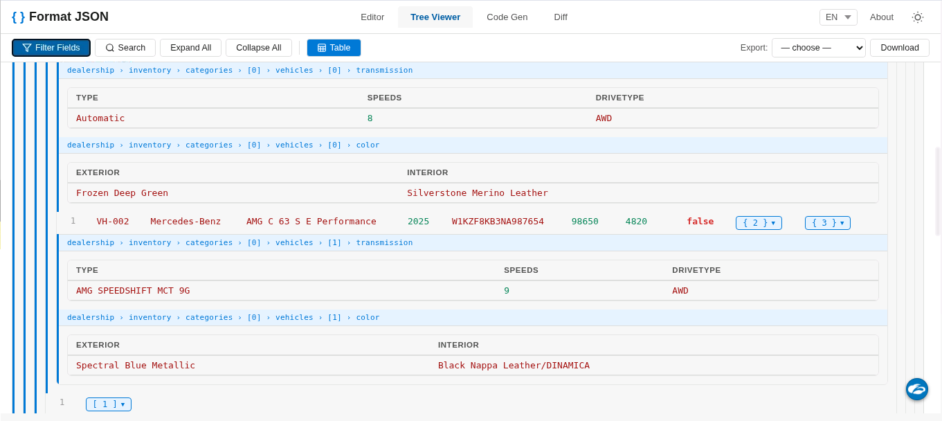 Format JSON gallery image