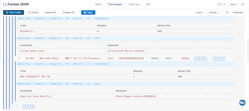 Format JSON screenshot 4