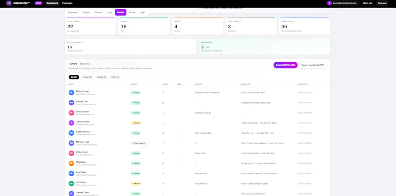 HostedInvite screenshot 3