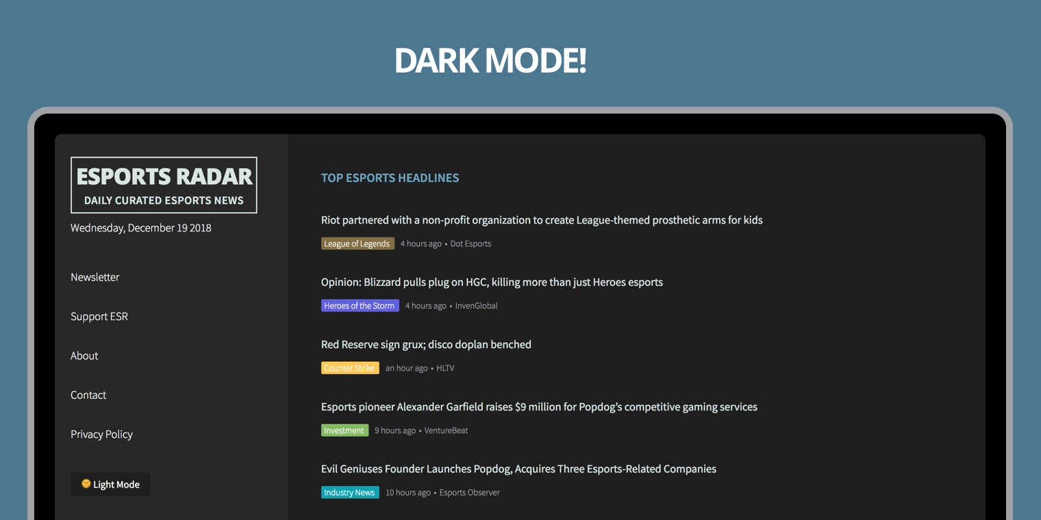 E-sports Radar gallery image
