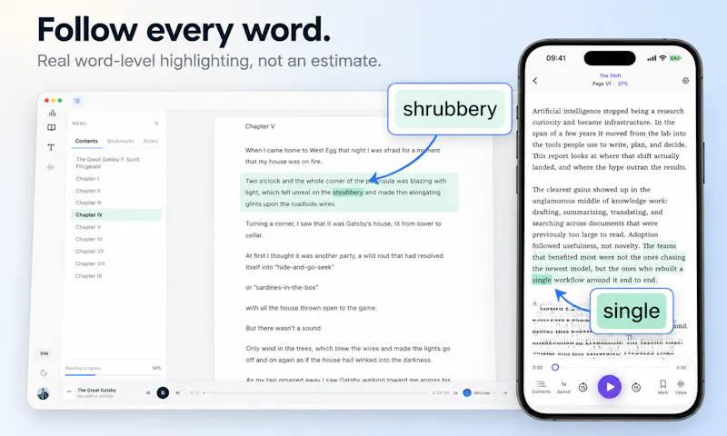 Mirent · Every document, out loud screenshot 1