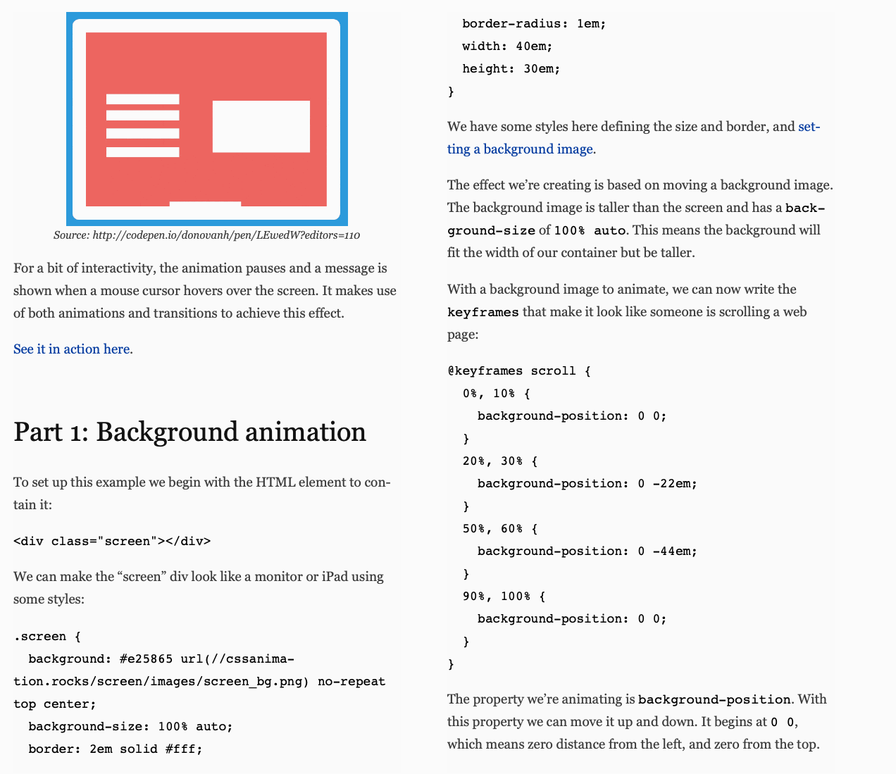CSS Animation 101 gallery image