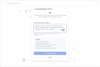 Conway's Game of Life with AI gallery image