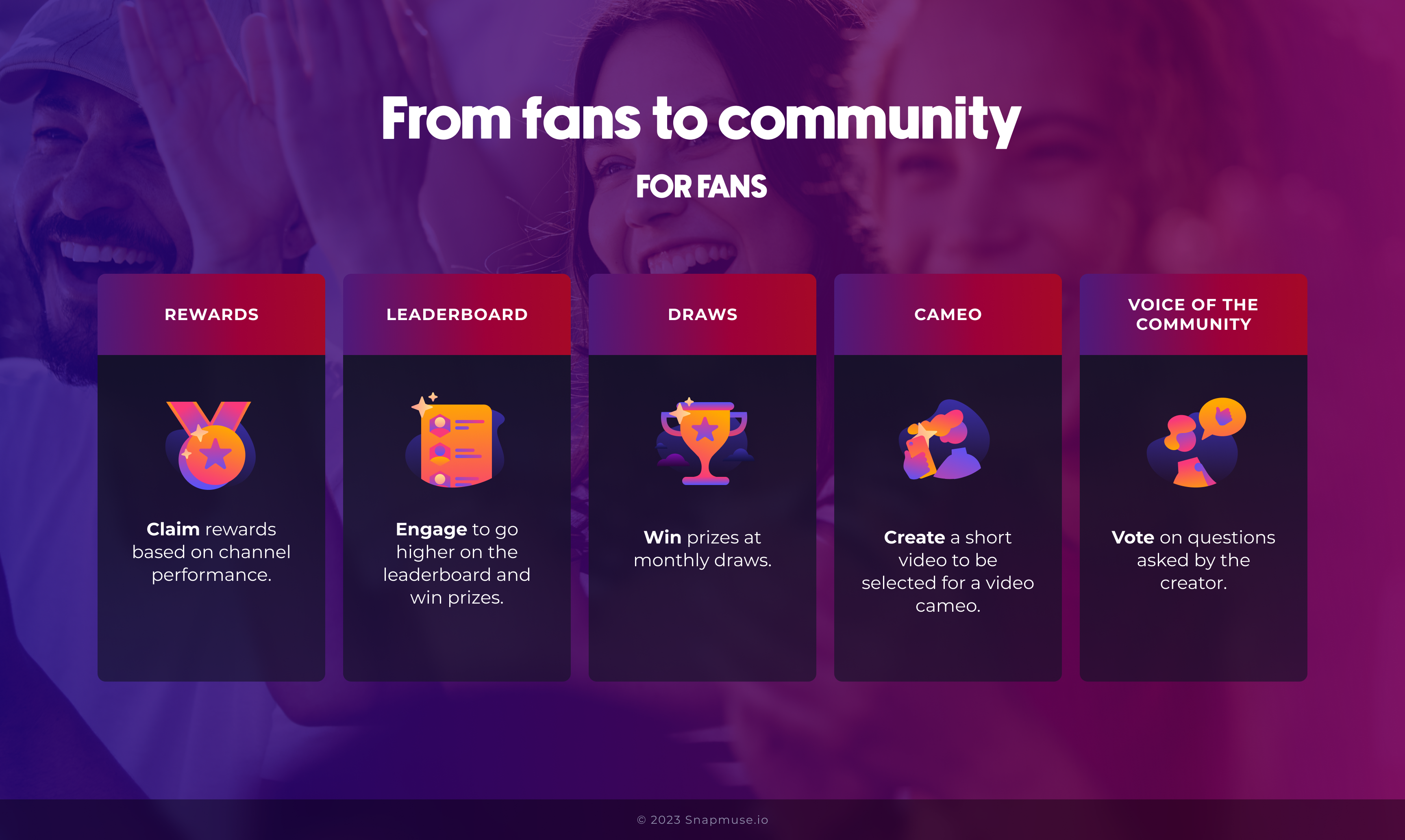 Snapmuse.io - Uno spazio in cui fan e creatori si uniscono! media 3