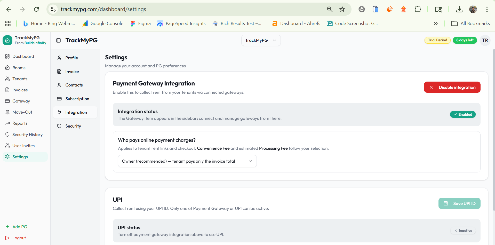 TrackMyPG gallery image