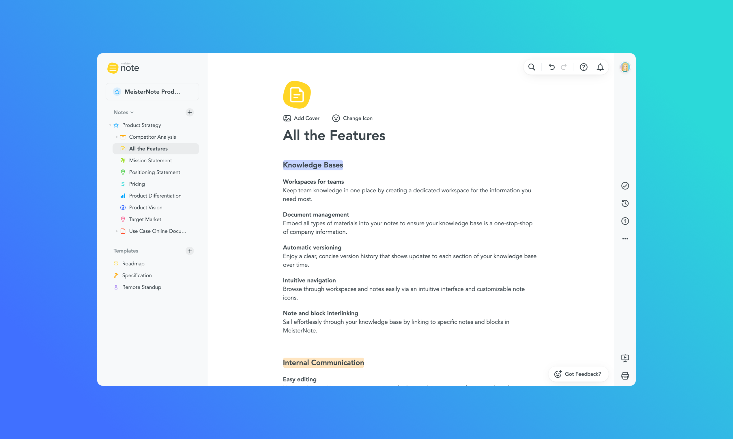 MeisterNote gallery image