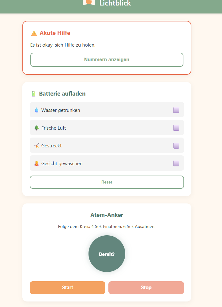 Lichtblick - Screenshot 2 showing product features and functionality