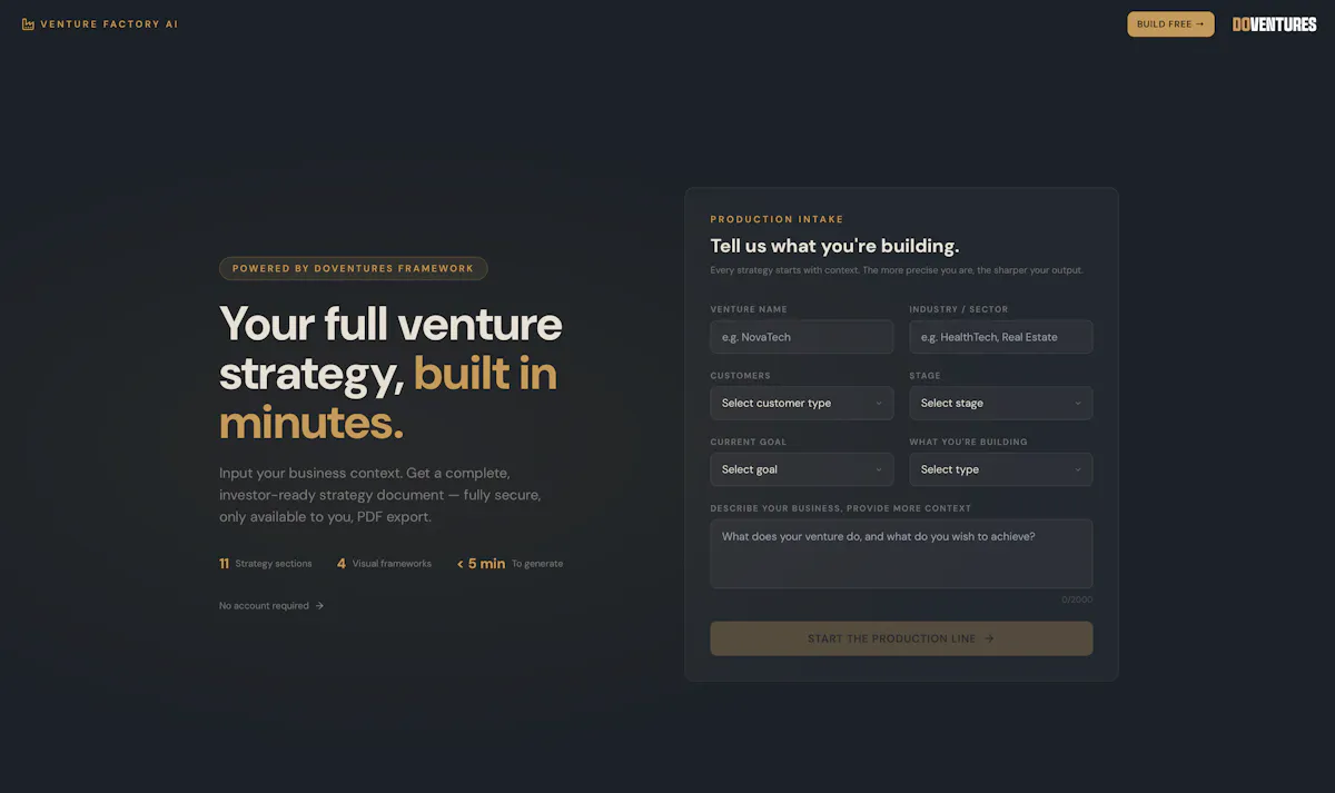 Venture Factory AI