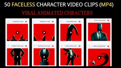 50 Faceless Character Video Clips gallery image