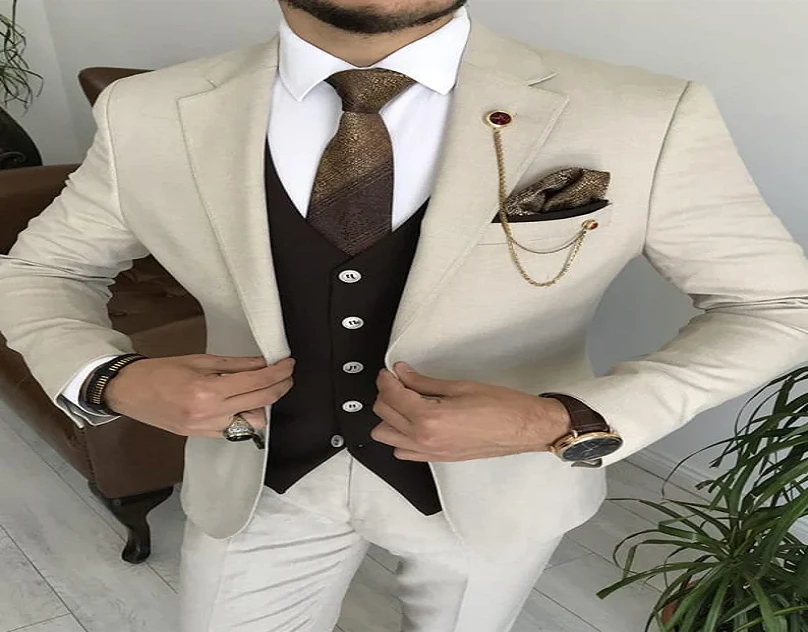 Ivory Men Suits