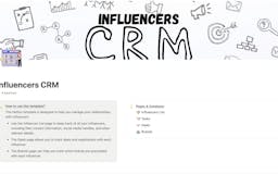 CRM for influencers and Deals Management media 2